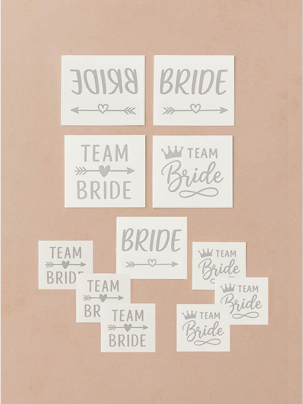 Gri Bride To Be Karışık Dövme Bekarlığa Veda Partisi Dövme Seti Gümüş-1