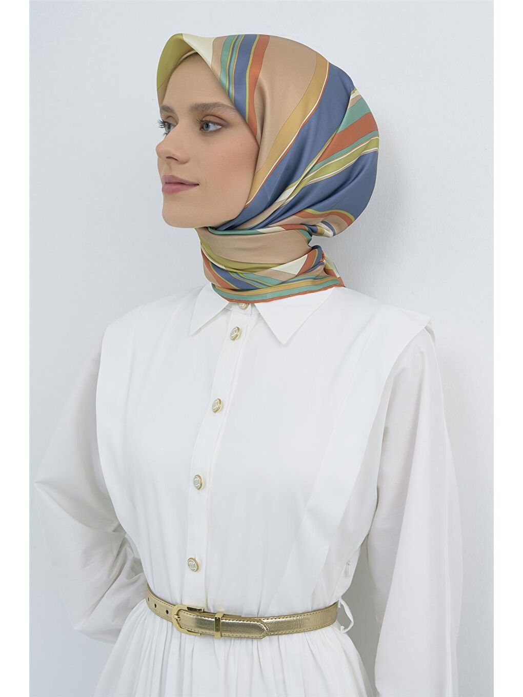 Karışık Saf İpek Sura Eşarp 9514D 31-1