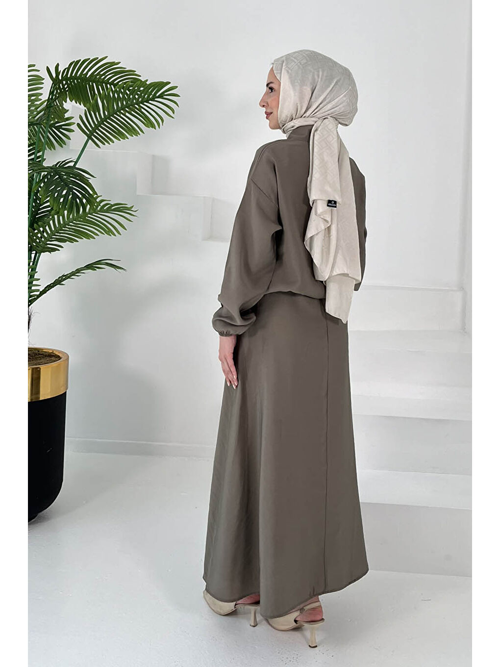 Bej Lastikli Etekli Takım Vizon - 27011-5