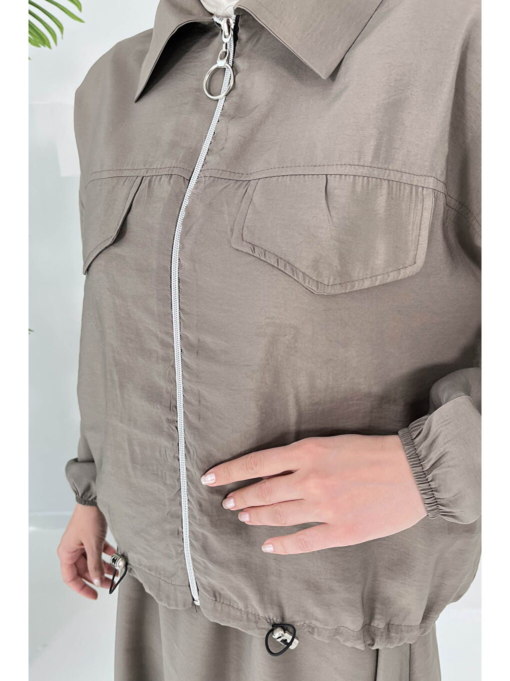 Bej Lastikli Etekli Takım Vizon - 27011-6