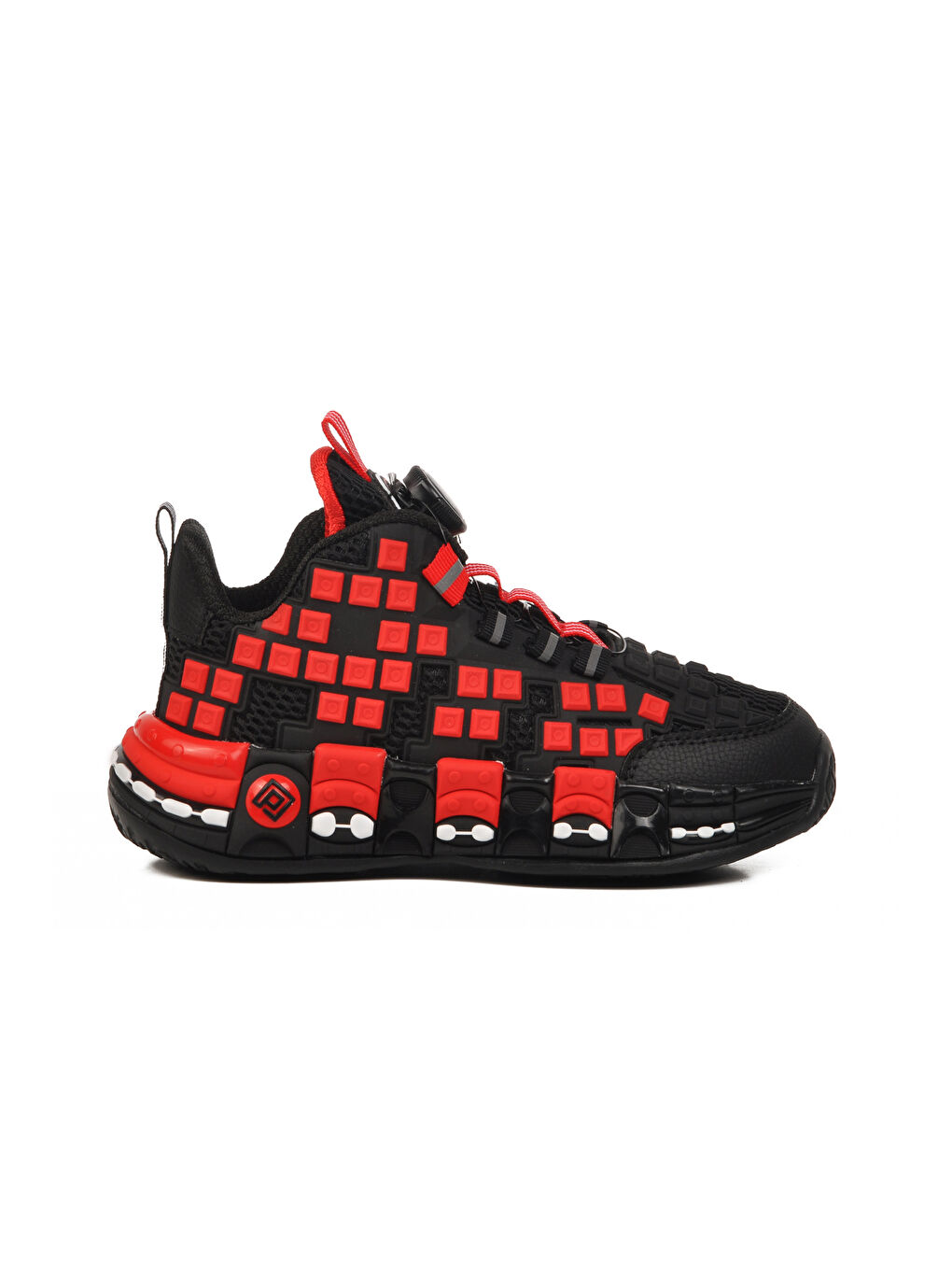 Pepino Siyah Kırmızı Misina Bağcıklı Bilek Boy Erkek Çocuk Sneaker 1974 F
