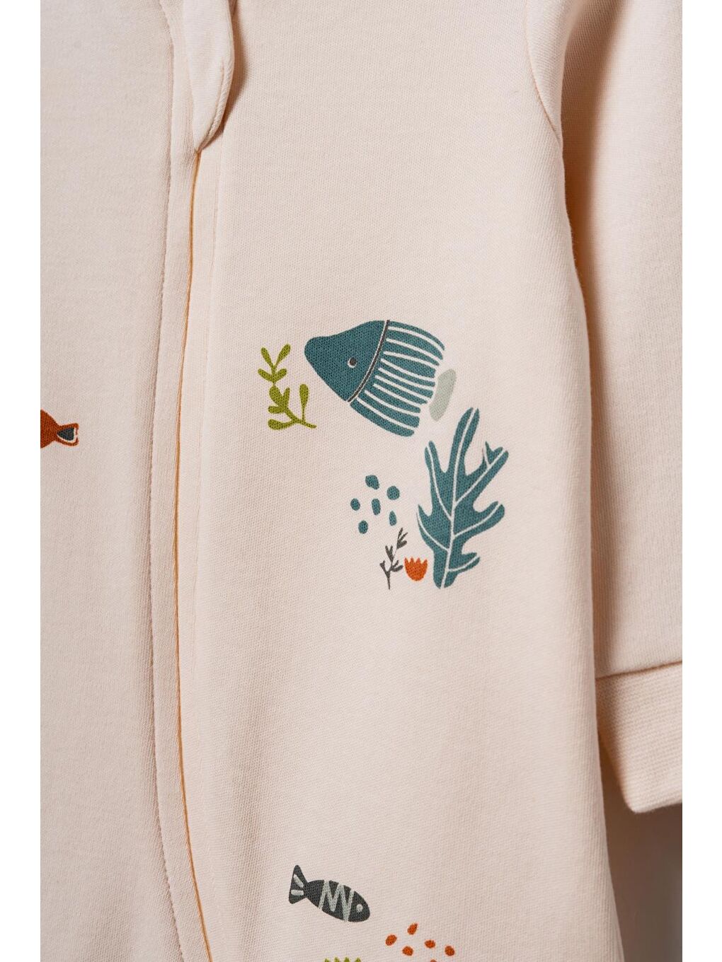 Ekru Bebek Tulum %100 Organik Pamuk , Bebek - Yenidoğan- csy8212-2