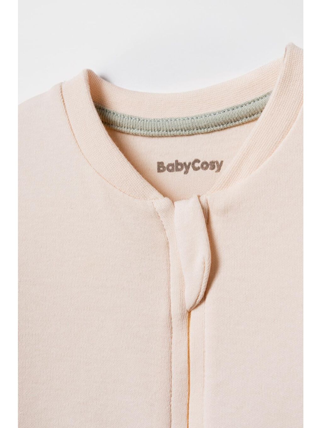 Ekru Bebek Tulum %100 Organik Pamuk , Bebek - Yenidoğan- csy8212-3