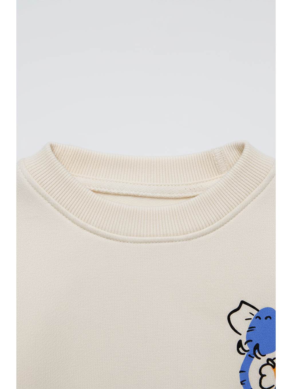 Unisex Çocuk Pamuklu Ekru And Friends Baskılı Sweatshirt Eşofman Alt-Üst Takım-5