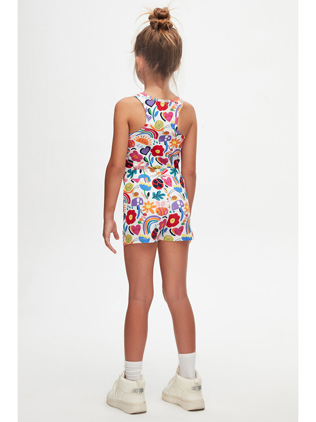 Karışık Little Friends Kız Çocuk Desenli Cepli Şort-2