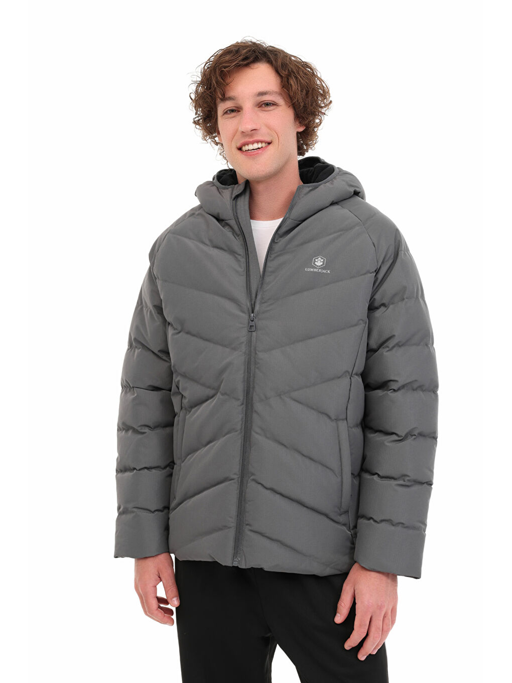 Gri ML ADALBERT COAT 5PR GRI Erkek Şişme Mont