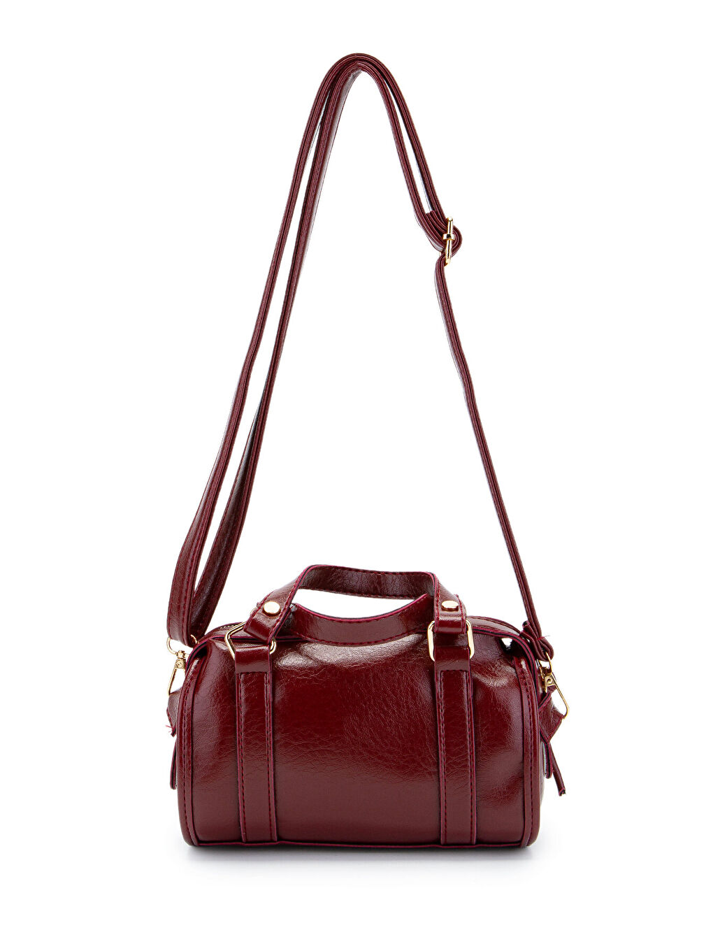 Örgü Ve Sarkıt Detaylı Jimmy Kadın Çapraz Çanta Bordo-5