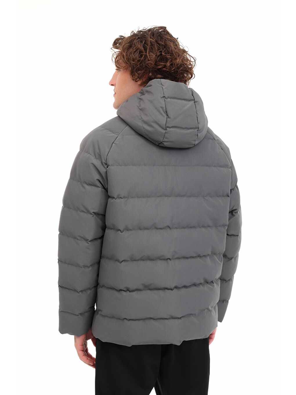 Gri ML ADALBERT COAT 5PR GRI Erkek Şişme Mont-1