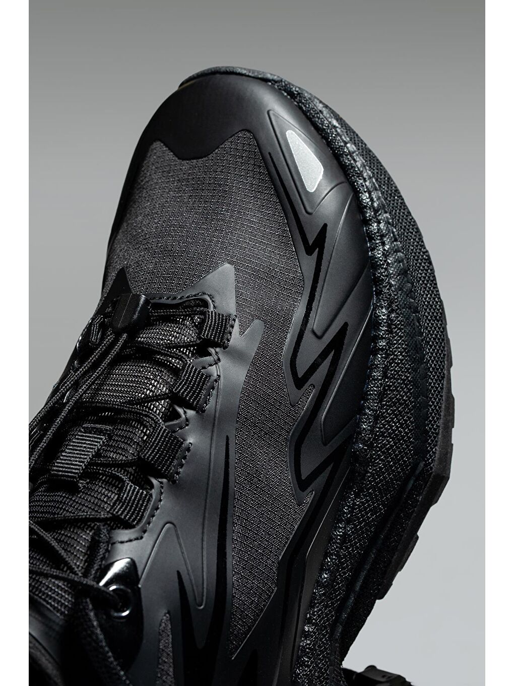 Siyah Nefes Alabilen, Konforlu Günlük Sneaker-3