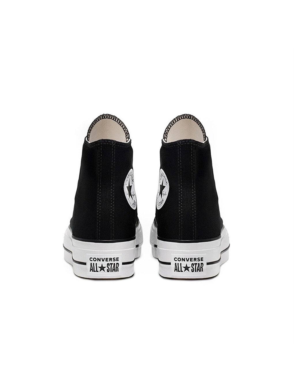 Chuck Taylor All Star Platform Kadın Siyah Bilekli Sneaker-2