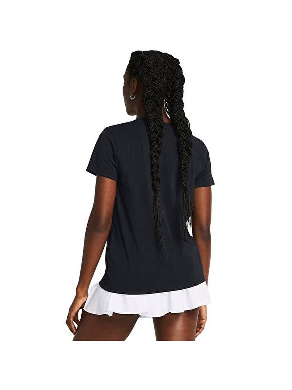 Campus Core Kadın Siyah Yuvarlak Yaka Tişört-1