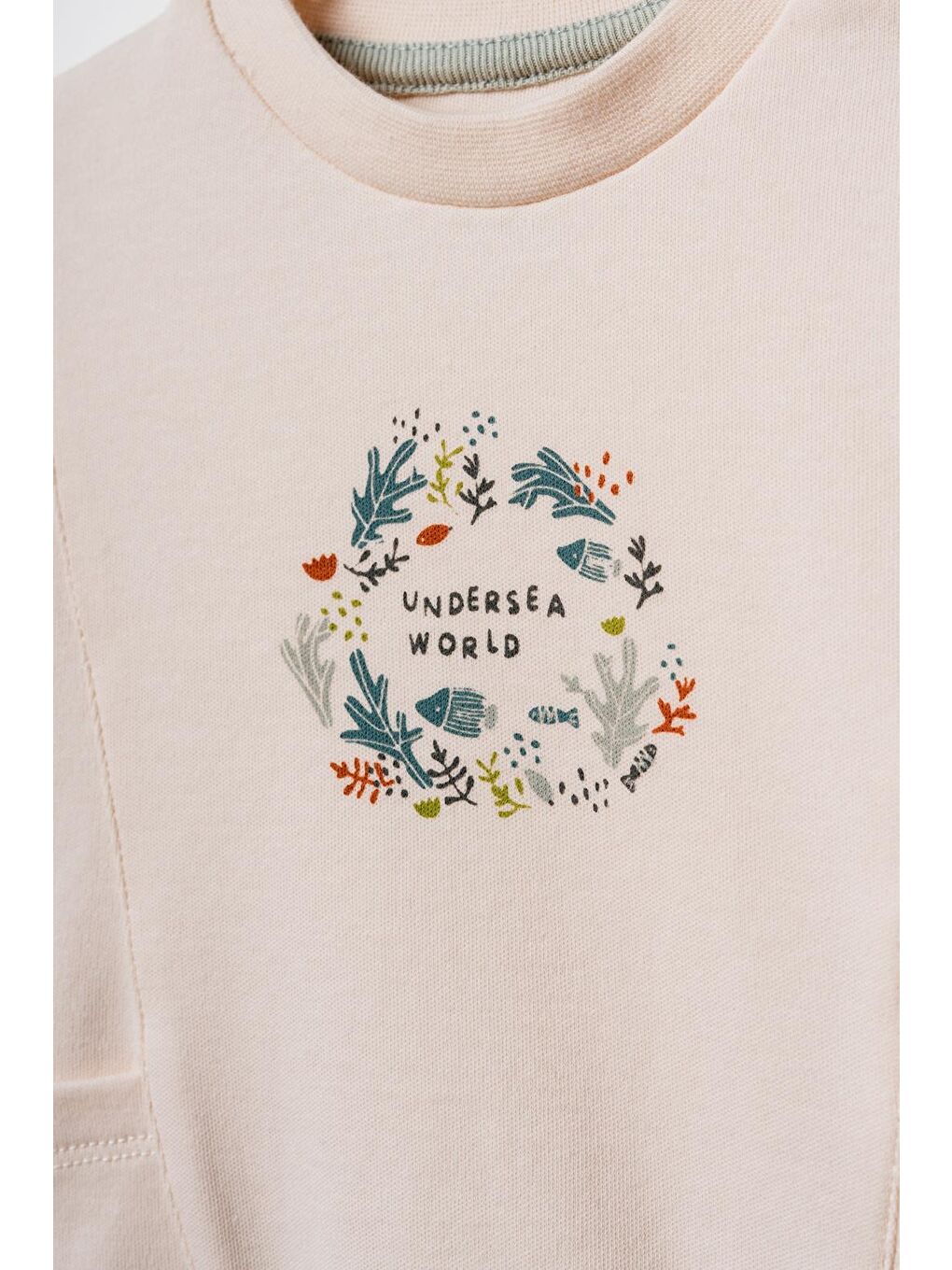 Turkuaz Bebek Alt Üst Takım %100 Organik Pamuk , Bebek - Yenidoğan- csy8214-3