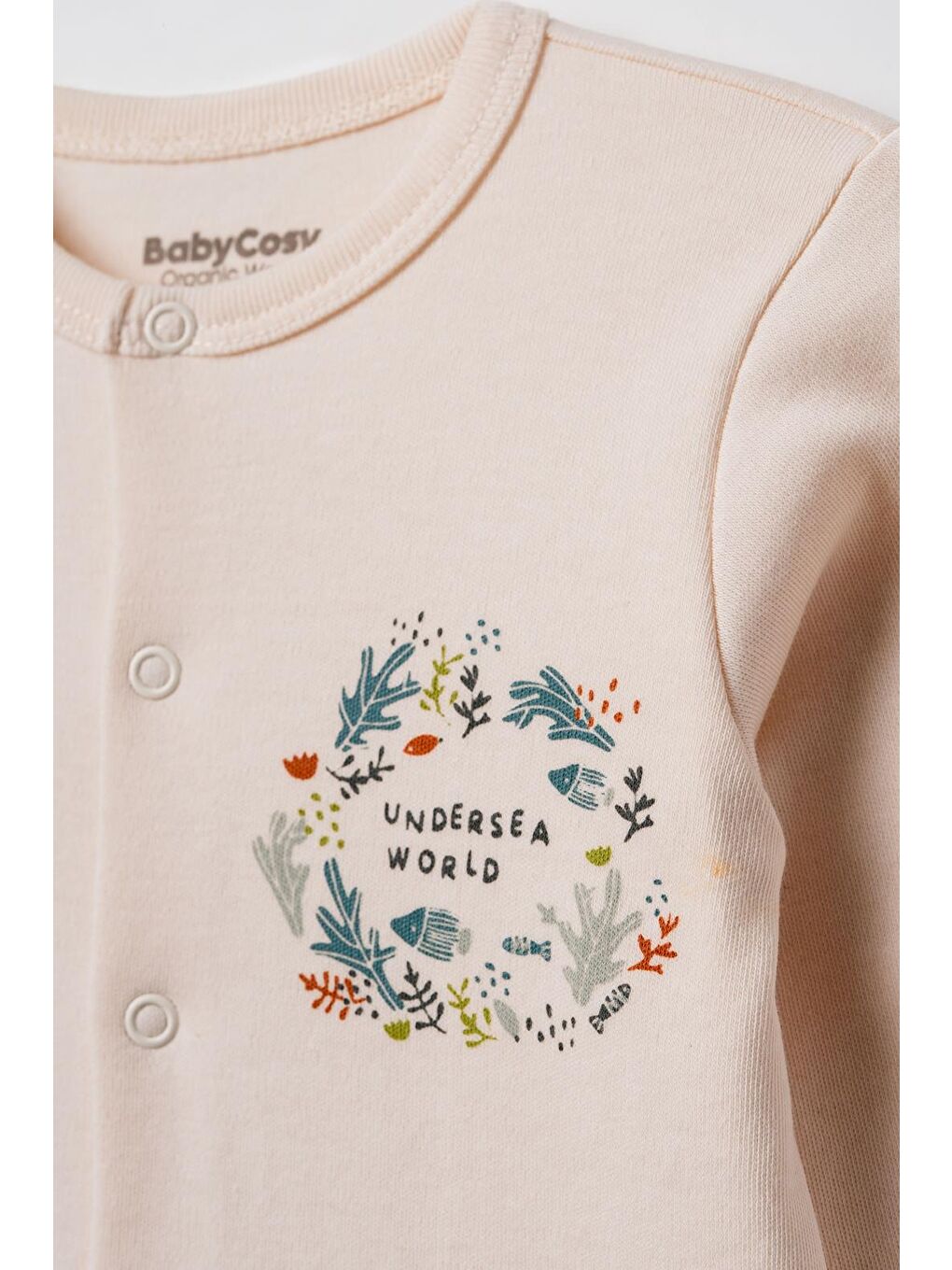 Turkuaz Bebek Alt Üst Takım %100 Organik Pamuk , Bebek - Yenidoğan- csy8215-2