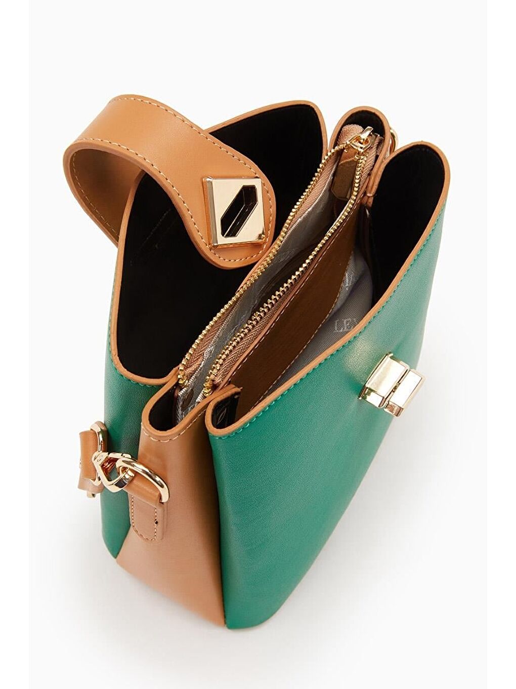 Yeşil Camel Kadın Omuz Çantası 930167-3