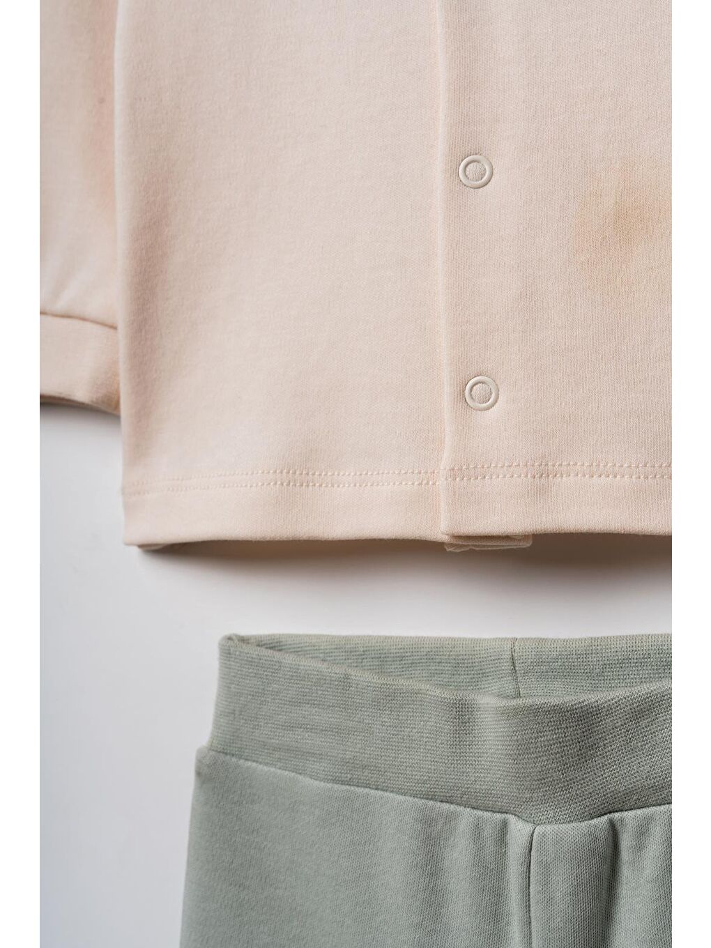 Turkuaz Bebek Alt Üst Takım %100 Organik Pamuk , Bebek - Yenidoğan- csy8215-4