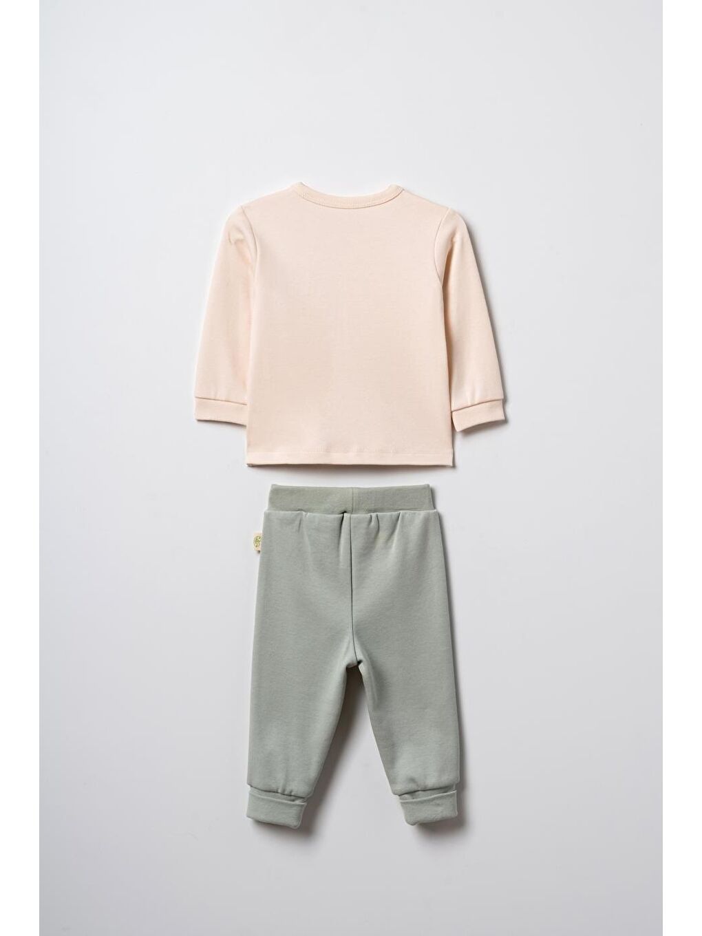 Turkuaz Bebek Alt Üst Takım %100 Organik Pamuk , Bebek - Yenidoğan- csy8215-6