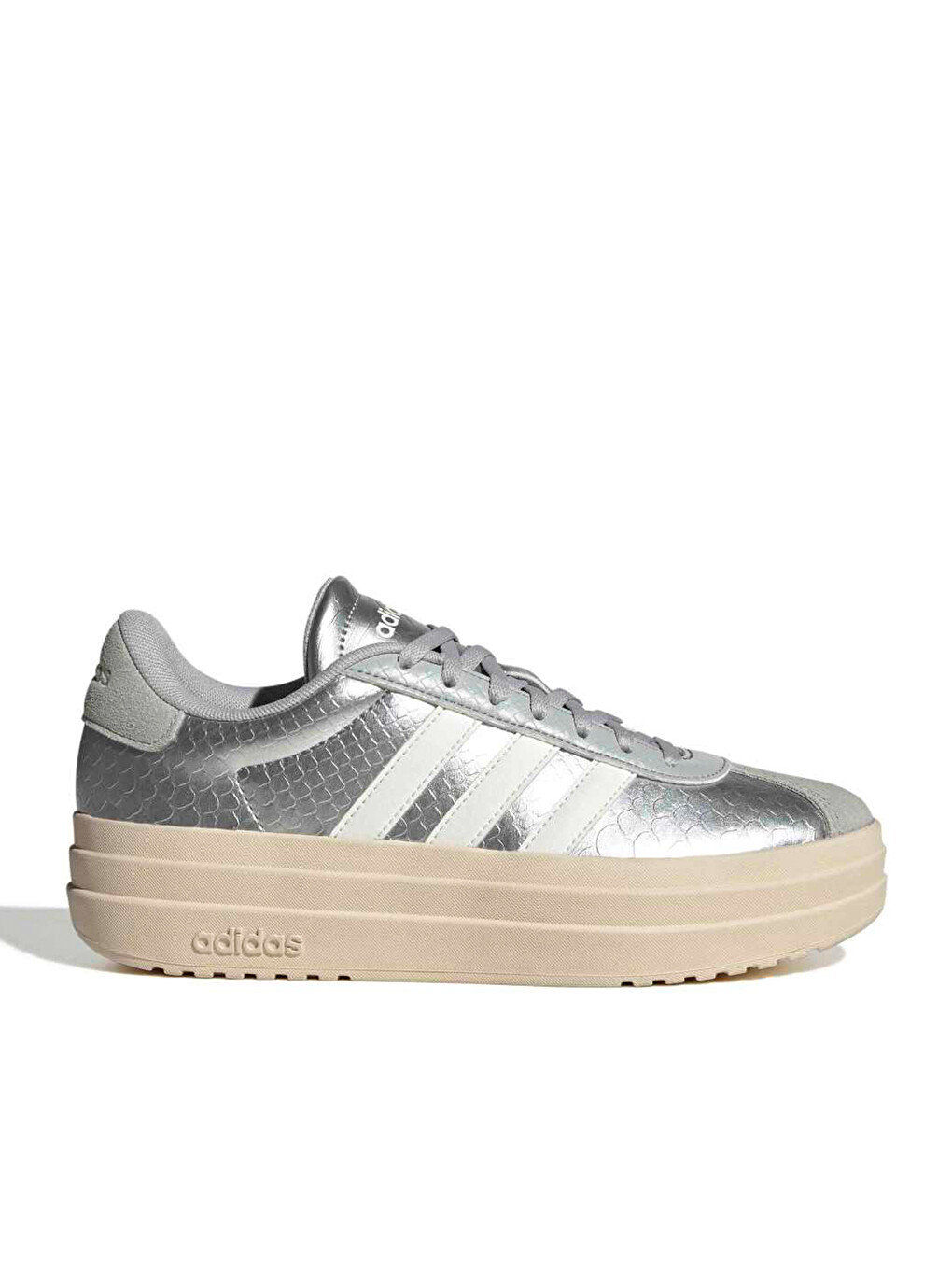 Gri VL Court Bold Kadın Gümüş Sneaker