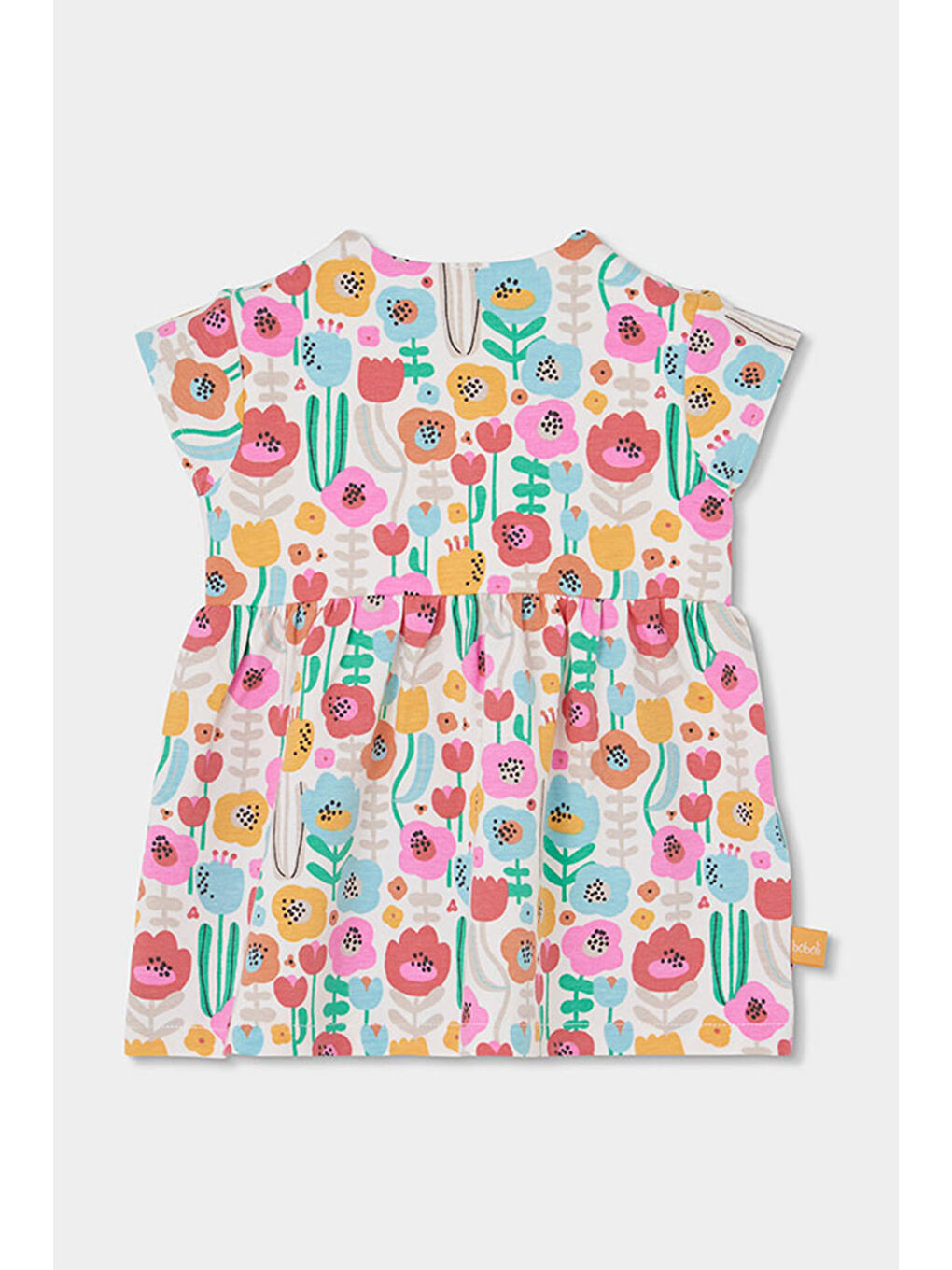 Karışık Çiçek Desenli Elbise 6-24 Ay Çok Renkli-1