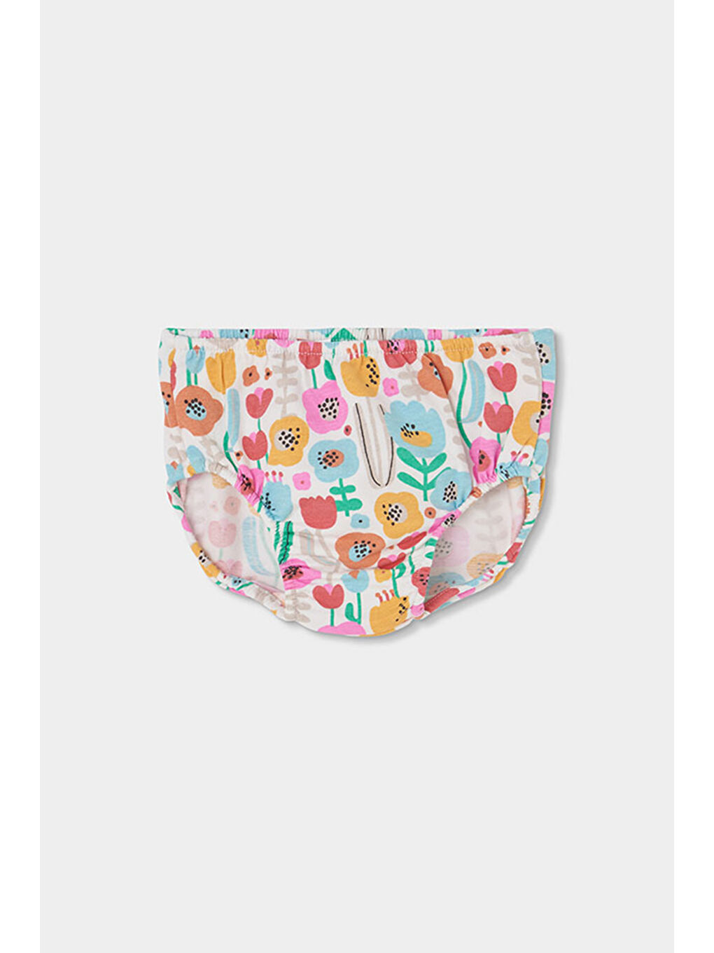 Karışık Çiçek Desenli Elbise 6-24 Ay Çok Renkli-2