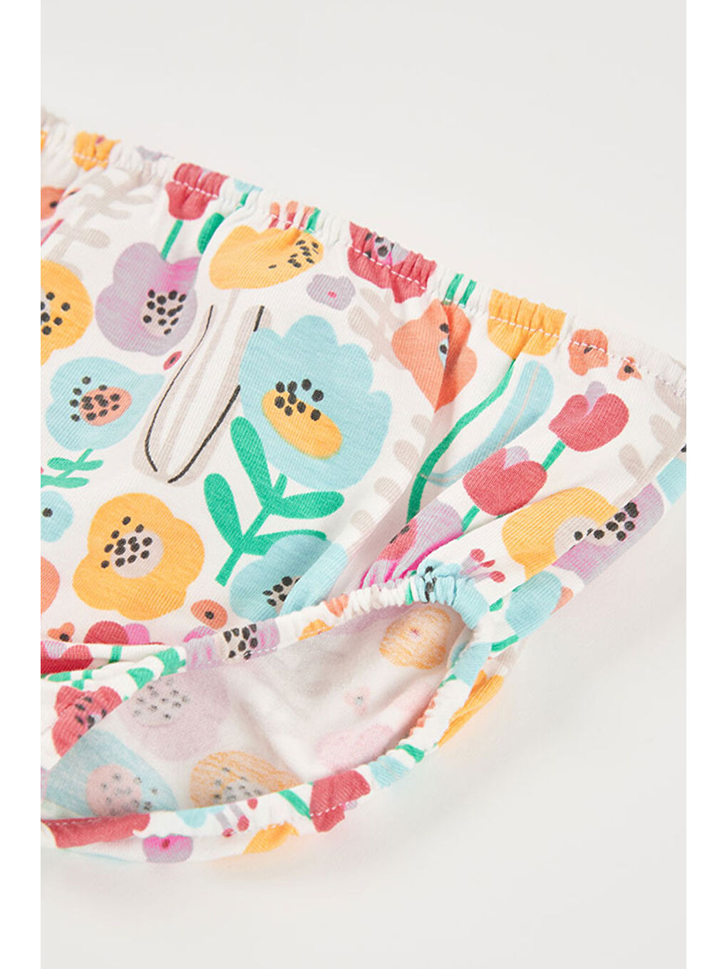 Karışık Çiçek Desenli Elbise 6-24 Ay Çok Renkli-5