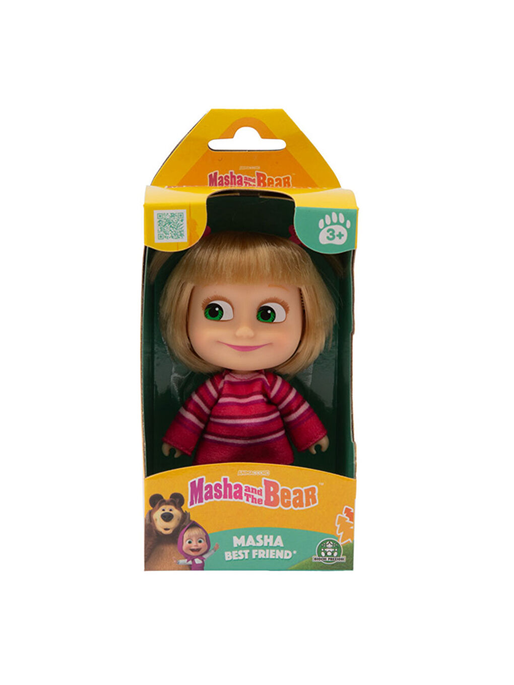 Masha ile Koca Ayı 12 cm Bebek S2 Pembe Kazaklı Masha MHA26000
