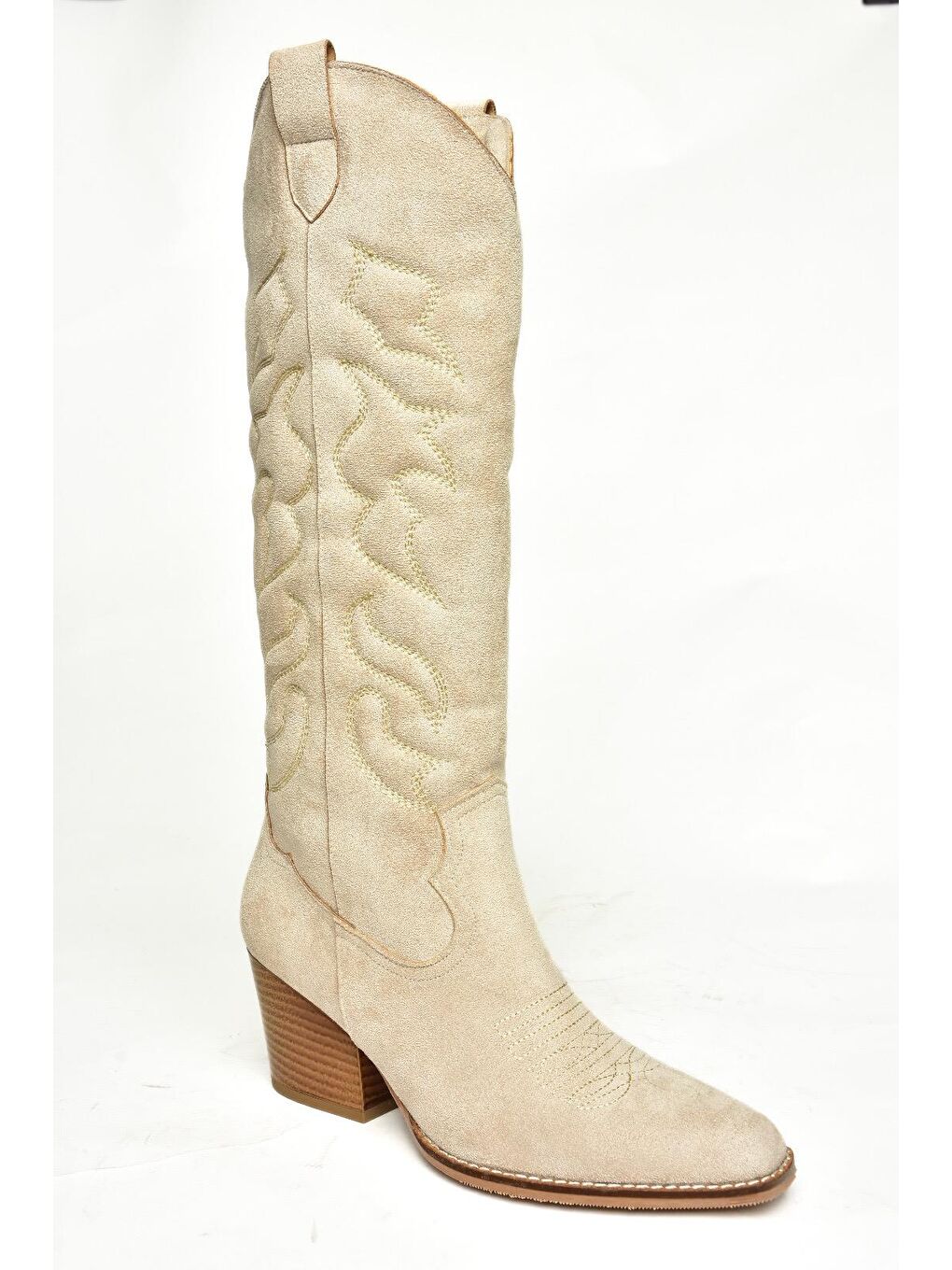 T296815002 Bej Kadın Çizme-2