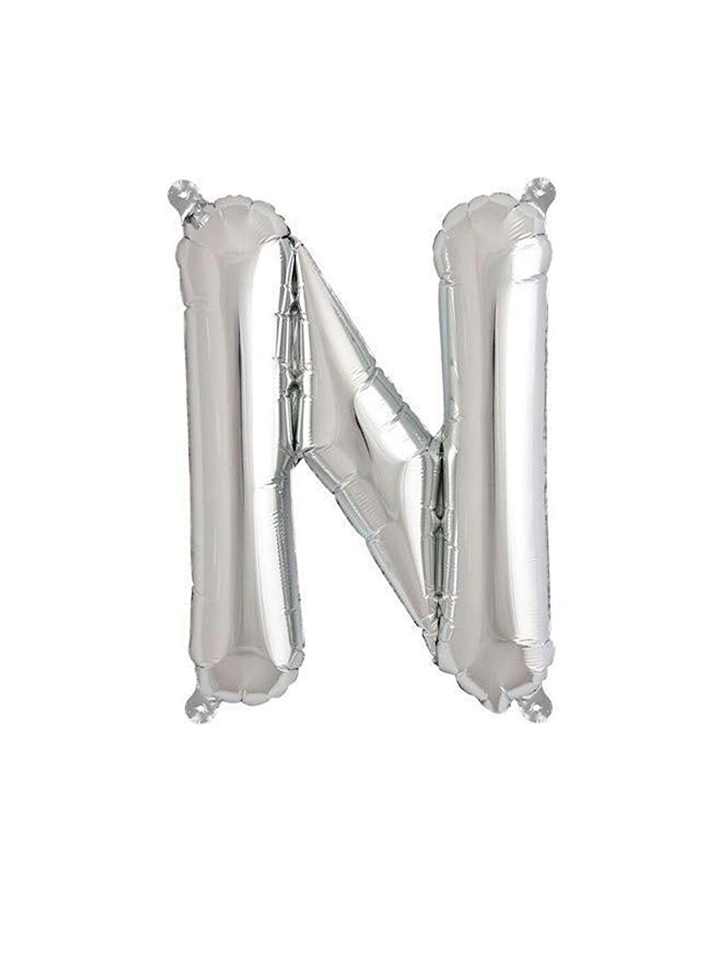 Gri Harf Folyo Balon N Harfi Gümüş Renk 76 Cm-1