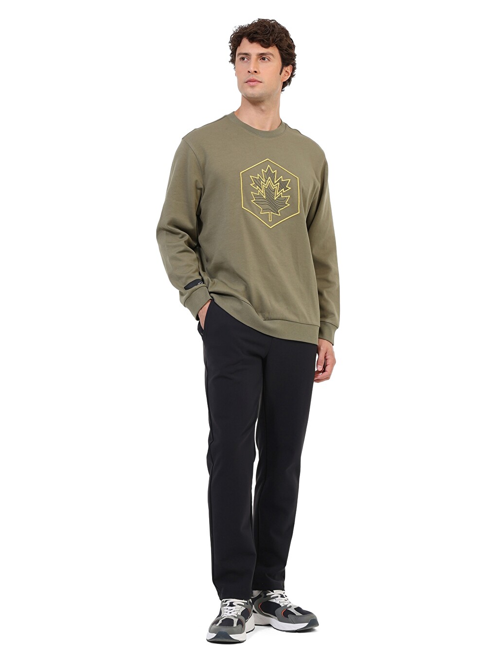 Haki Sweatshirt Erkek Dusty Olive Ml Arman 16nat26-4