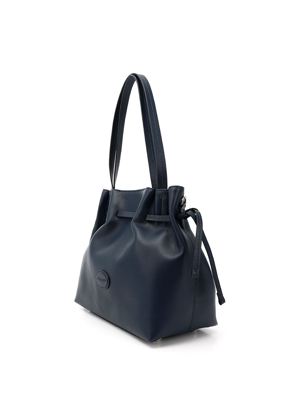 Lacivert Kadın İNDİGO LACİVERT Hakiki Deri El ve Omuz Çantası-2