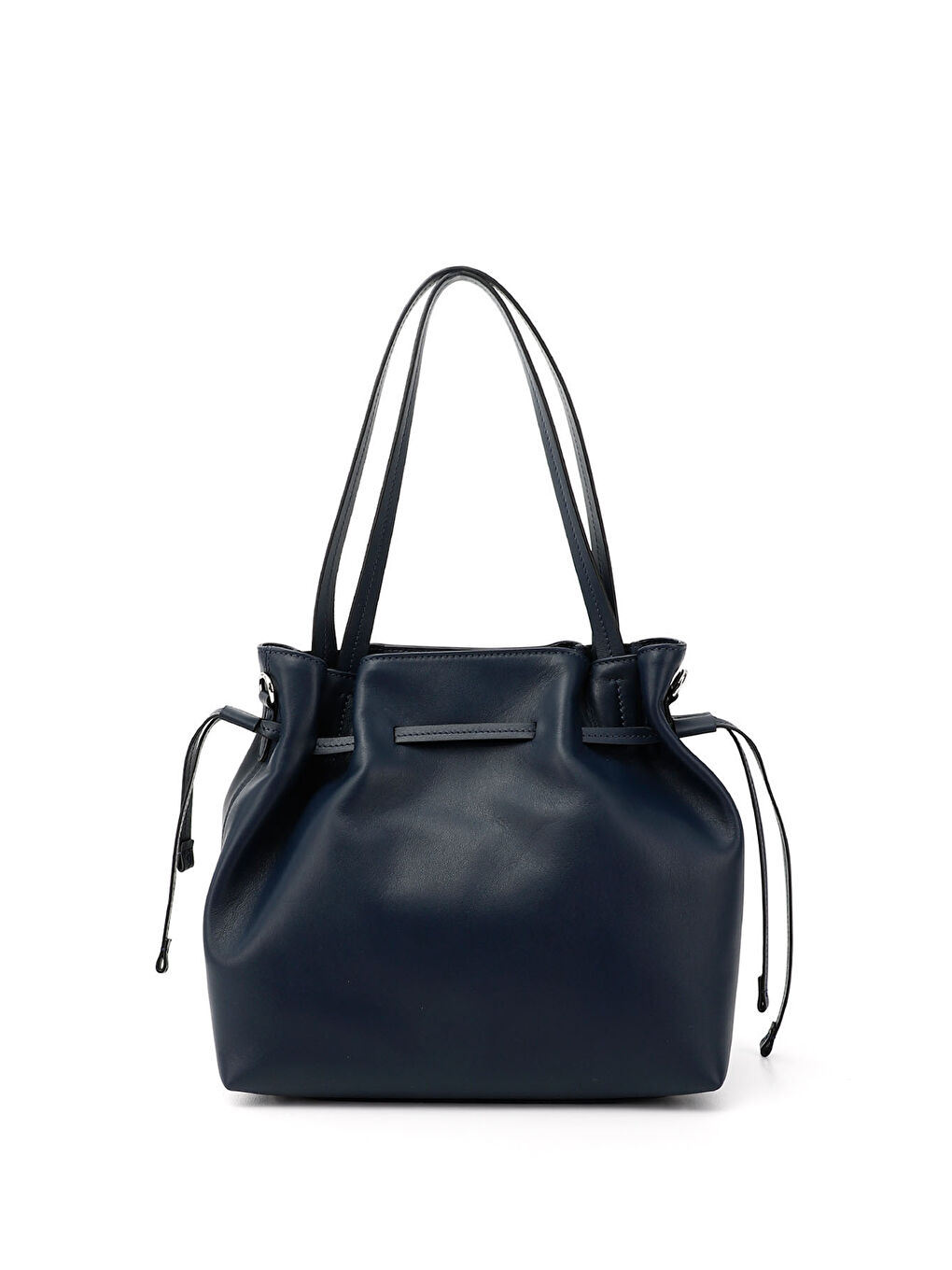 Lacivert Kadın İNDİGO LACİVERT Hakiki Deri El ve Omuz Çantası-3