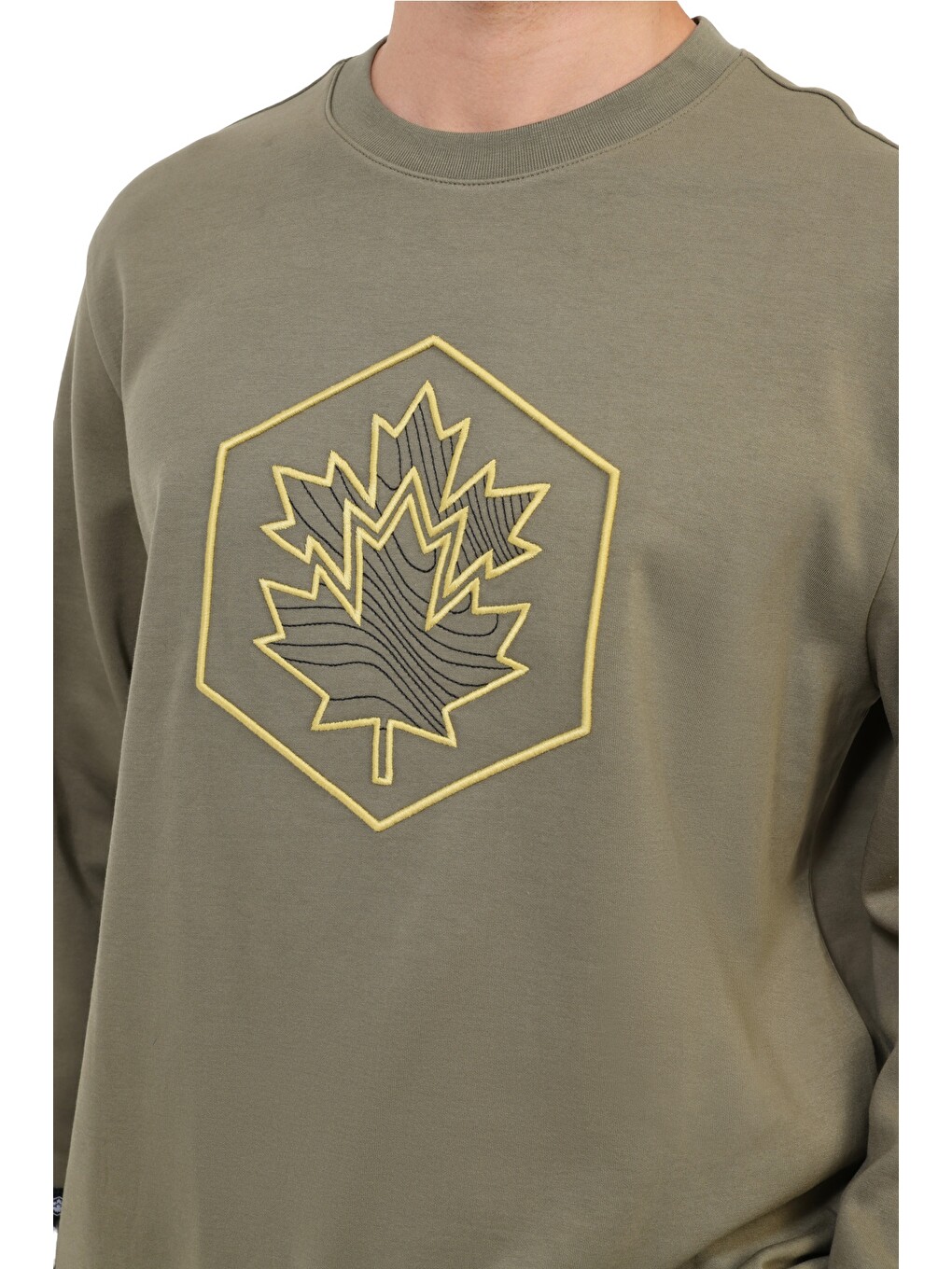 Haki Sweatshirt Erkek Dusty Olive Ml Arman 16nat26-4-2