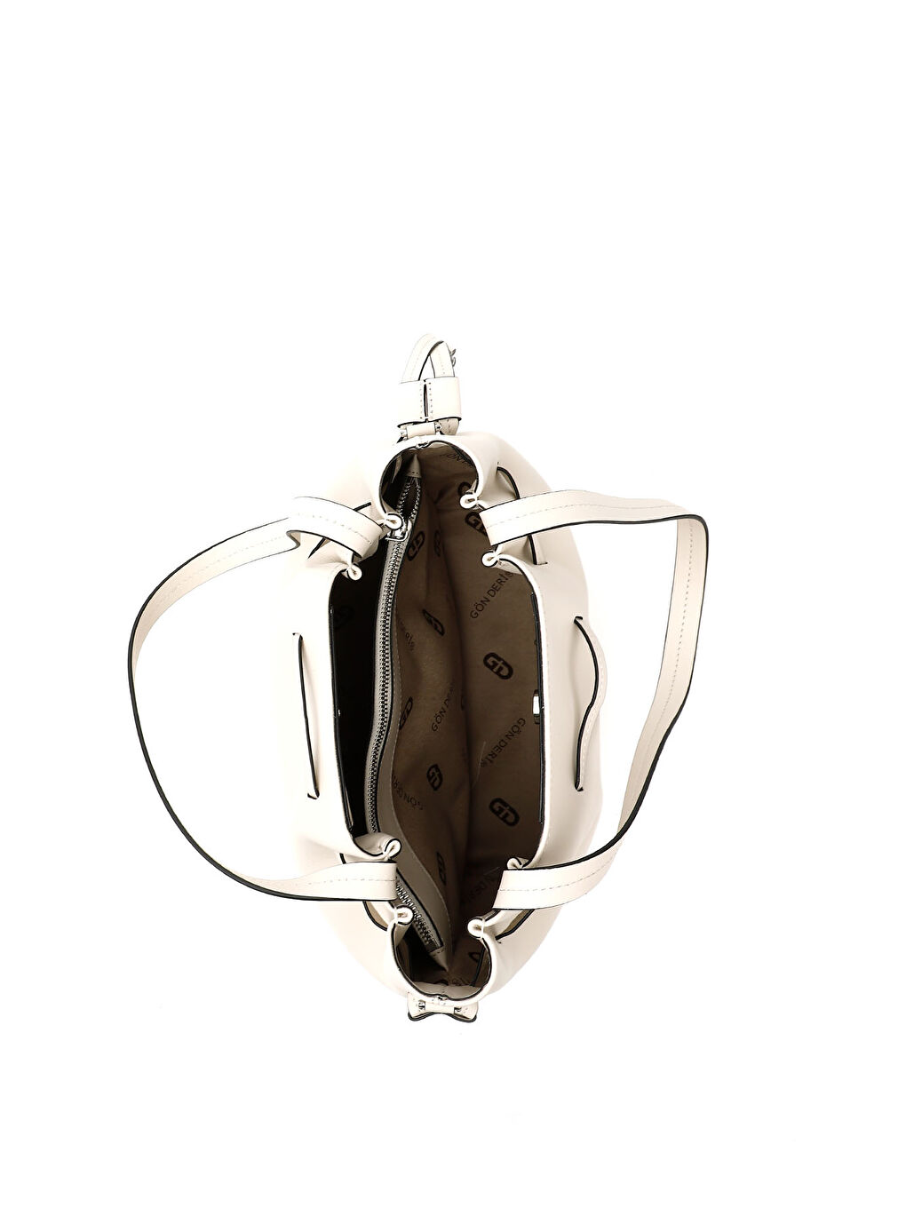 Bej Kadın BEJ-CAMEL Hakiki Deri El ve Omuz Çantası-4