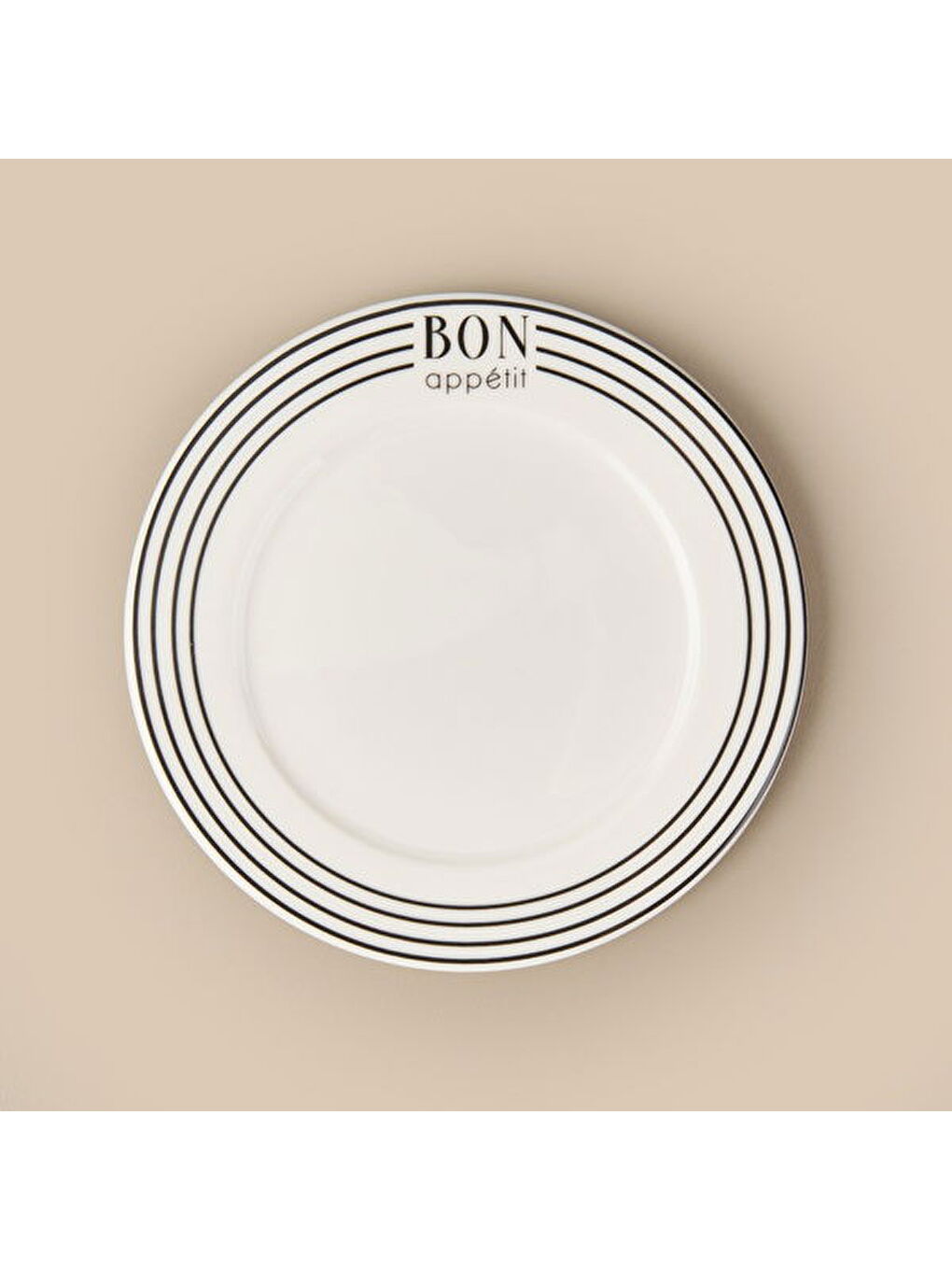 Kitchen Elegant Curves Porselen Pasta Tabağı - Siyah / Beyaz - 20 cm-2