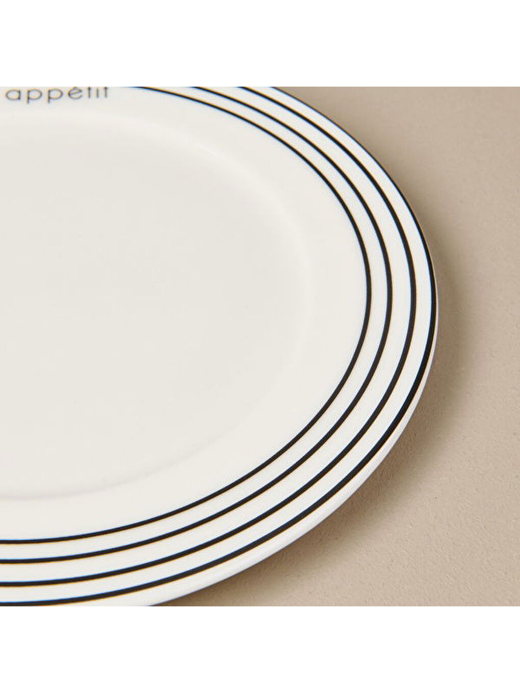 Kitchen Elegant Curves Porselen Pasta Tabağı - Siyah / Beyaz - 20 cm-3