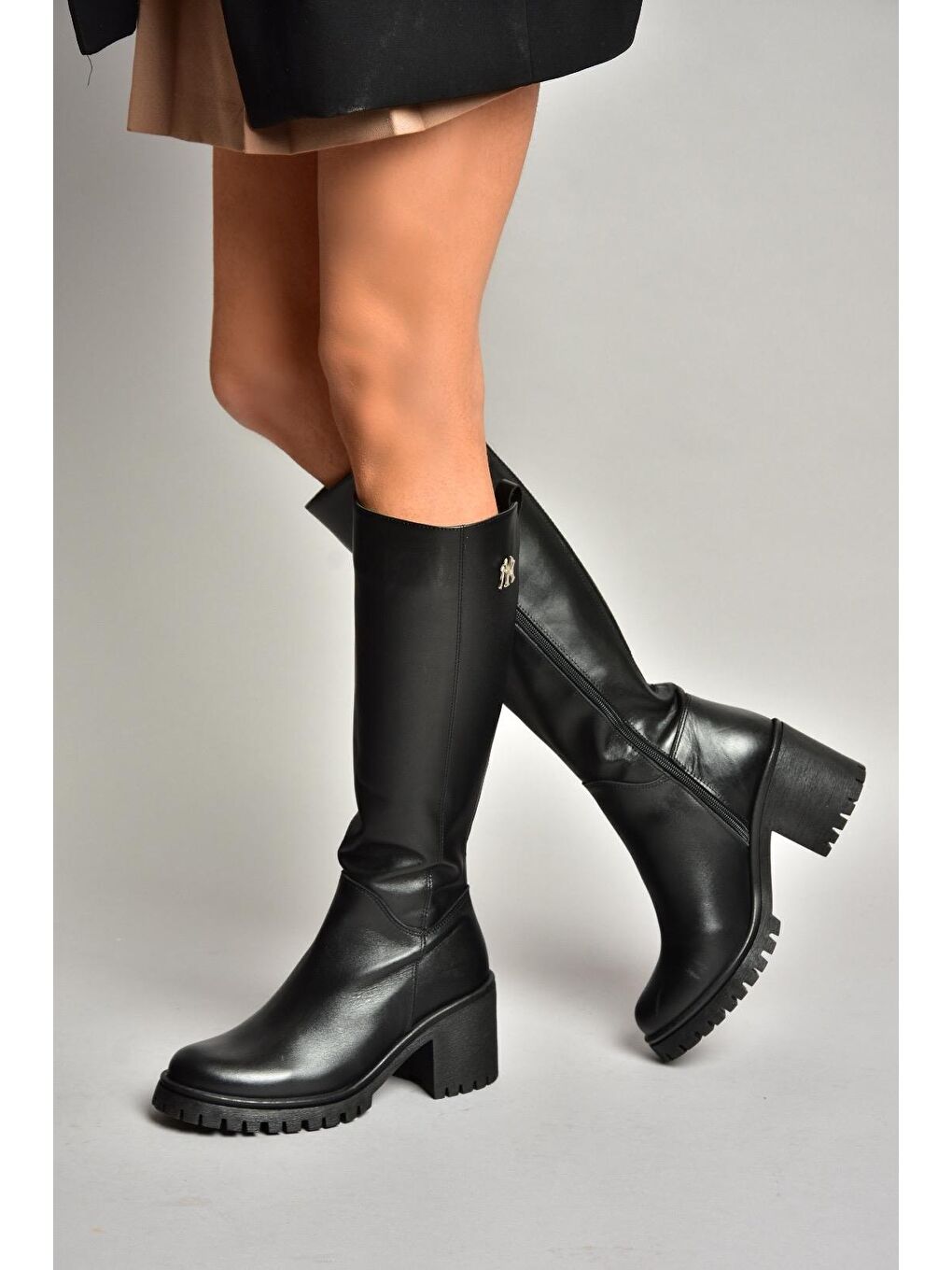 R654034003 Siyah Kadın Çizme-4