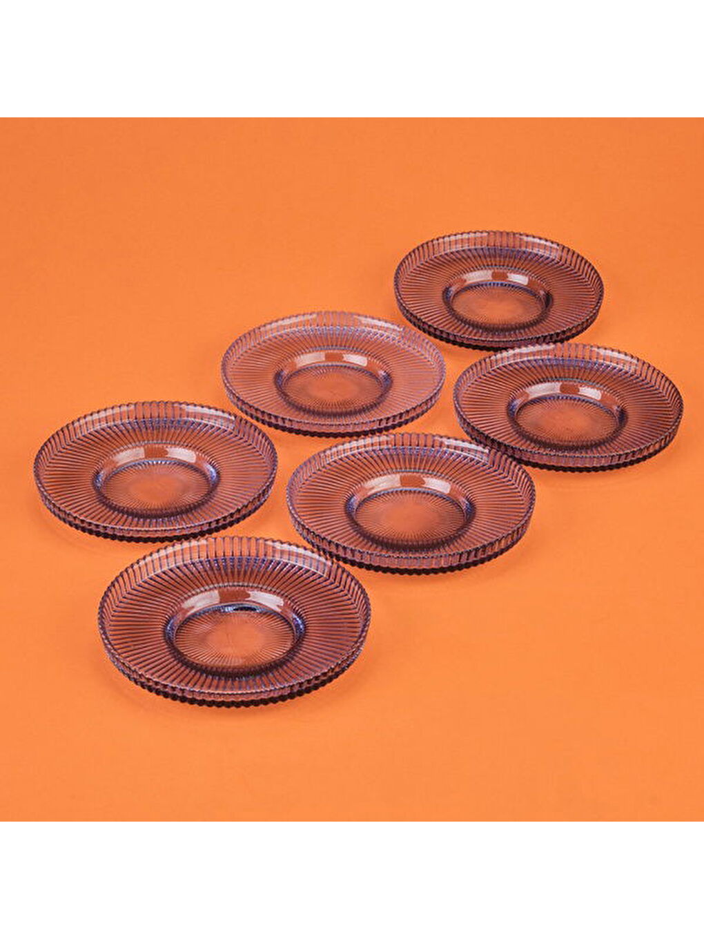 Kitchen 6'lı Çay Tabağı - Mavi - 12 cm