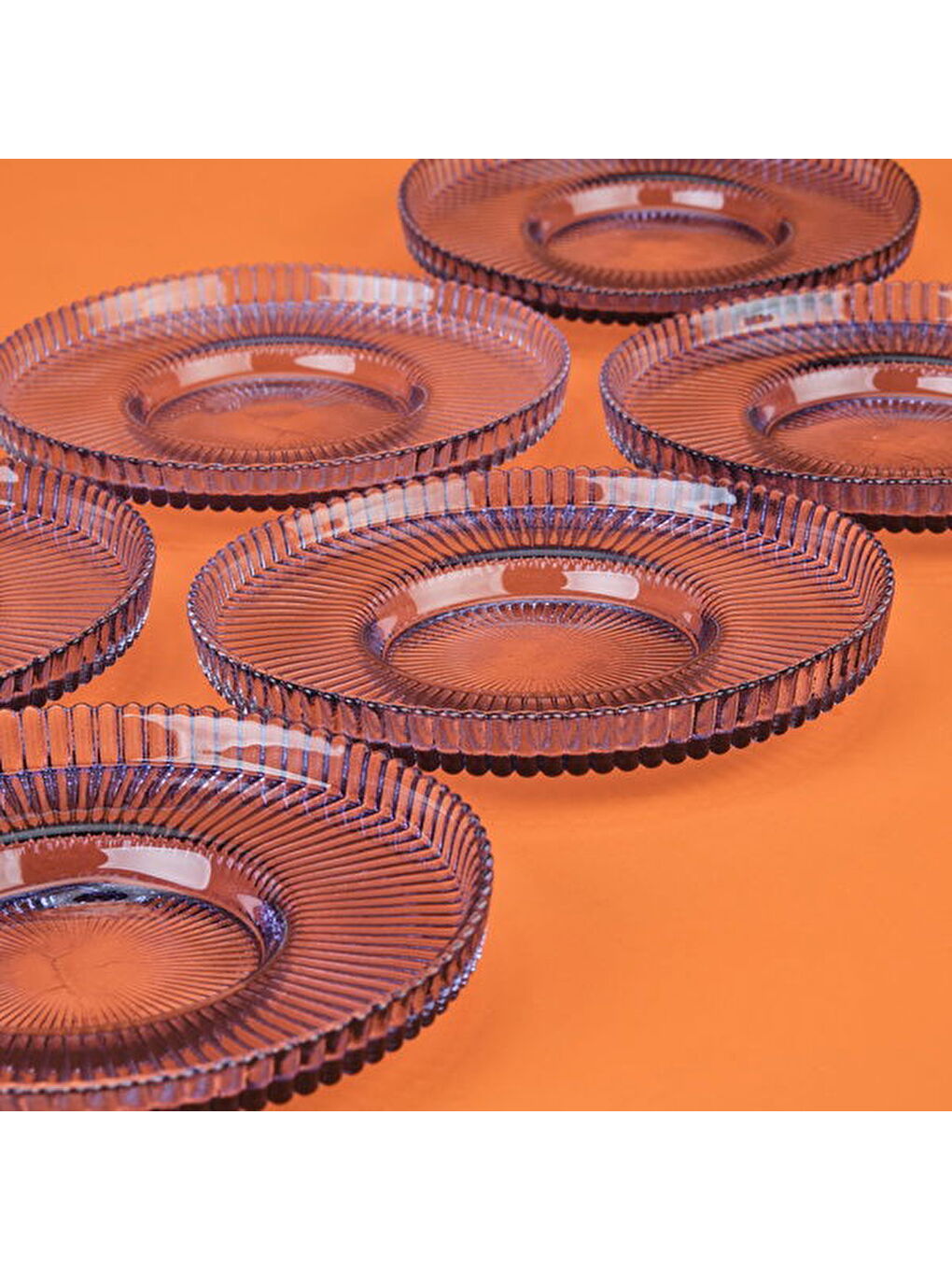 Kitchen 6'lı Çay Tabağı - Mavi - 12 cm-1