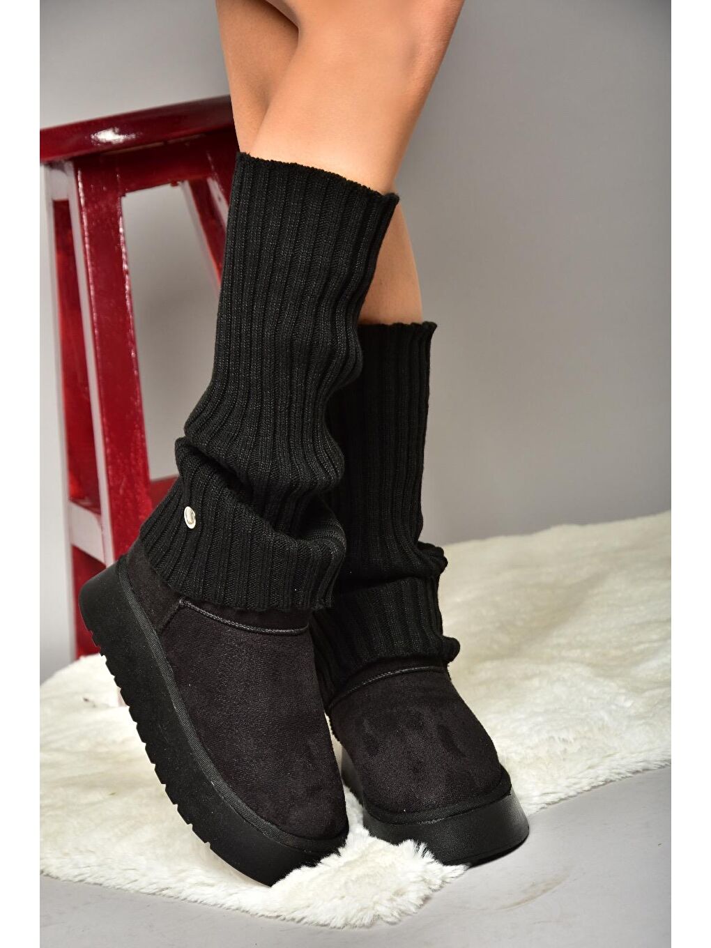 T918548102 Siyah Kadın Bot-1