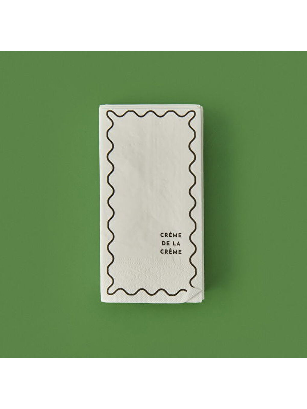 Karışık Kitchen 20'li Creme De La Creme Desen Peçete - Gri / Beyaz - 16x8 cm-2