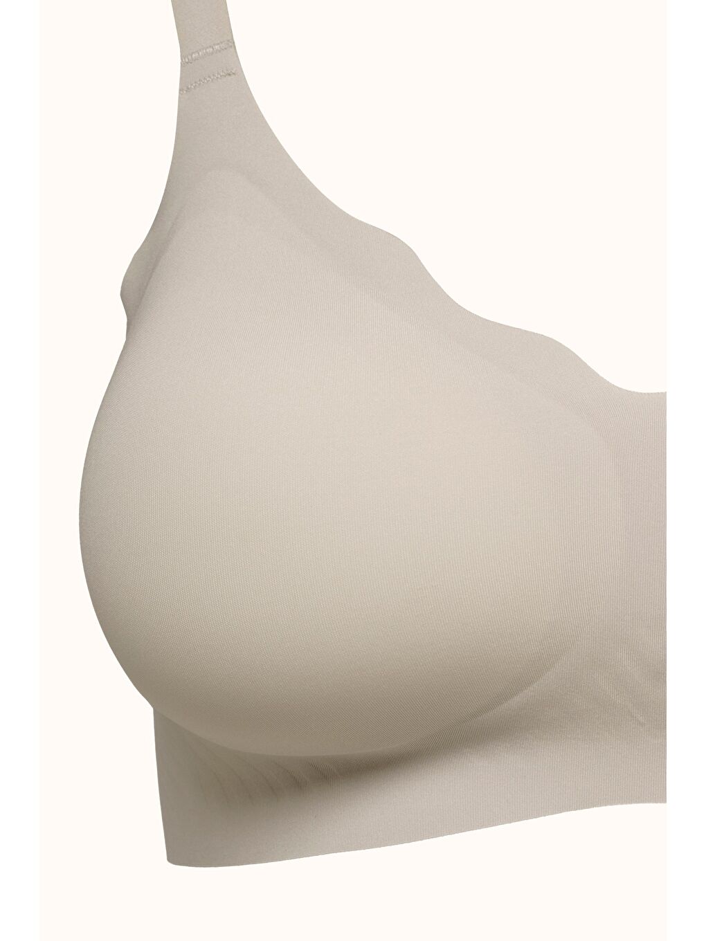Balensiz Dikişsiz Lazer Kesim Pedli Sütyen Cc418 Gri-1