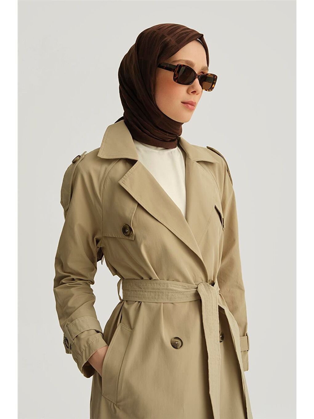 Bej Pamuk Karışımlı Kap 25Yh707 Küf-2