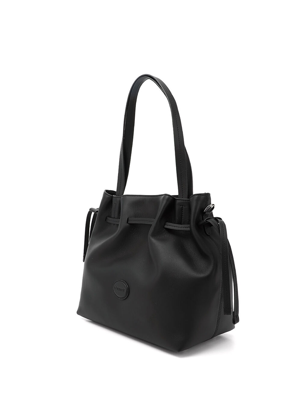 Mor Kadın ZÜMRÜT-SİYAH Hakiki Deri El ve Omuz Çantası-2