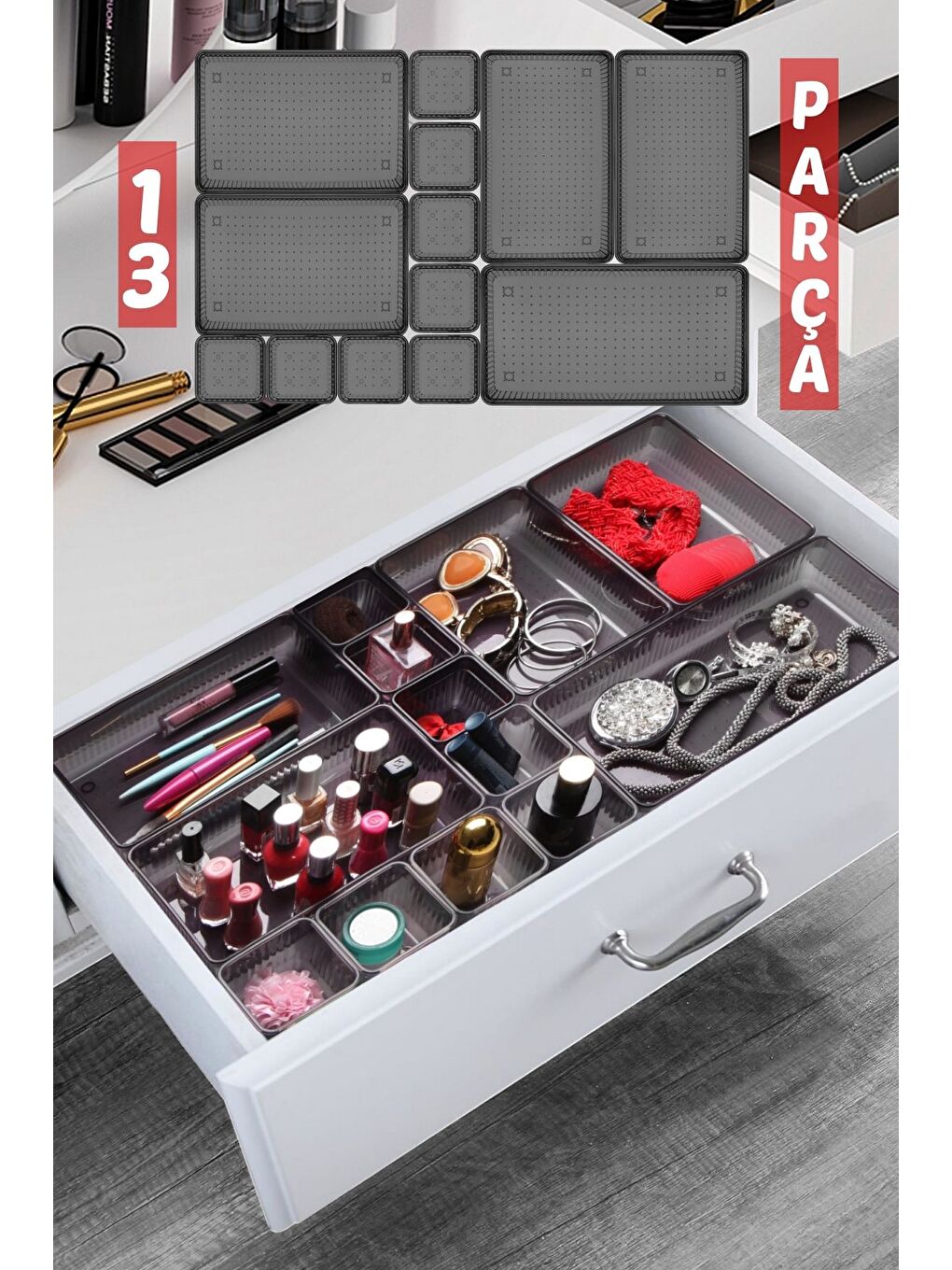Nandy Home 13 Parça Çekmece İçi Düzenleyici  Organizer Set