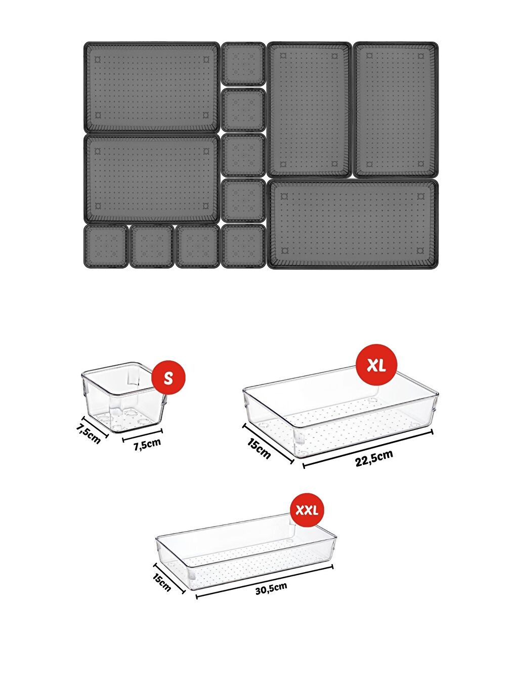 Nandy Home 13 Parça Çekmece İçi Düzenleyici  Organizer Set - 1