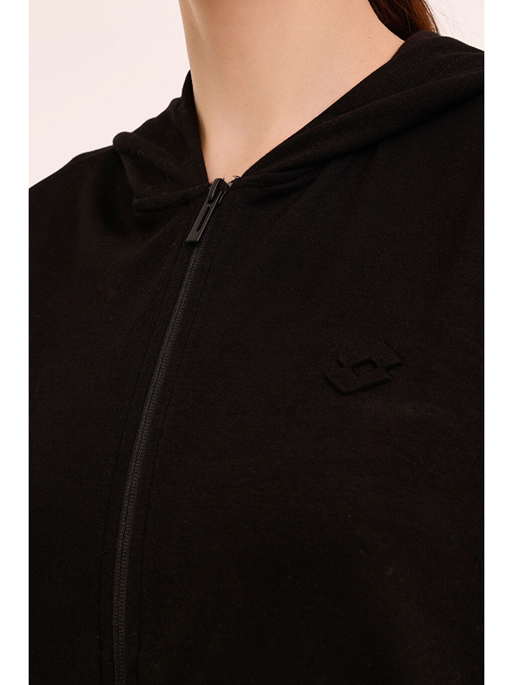 W-YELRO FZ HOODIE 4PR Siyah Kadın Eşofman Üstü-3