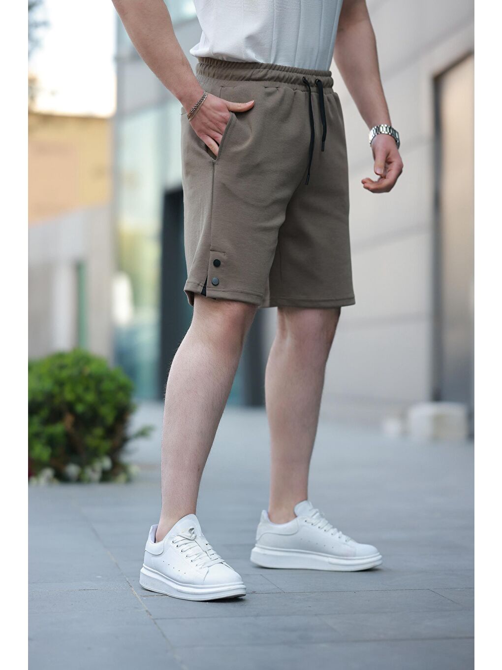 Kahverengi Basic Erkek Şort E6567