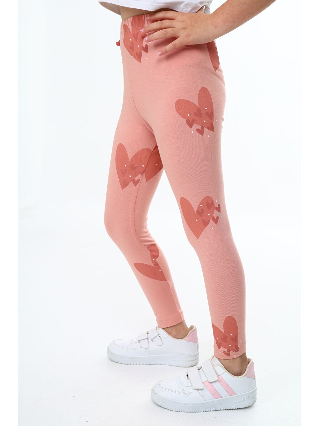 Mercan Kız Çocuk Baskılı Tayt-1