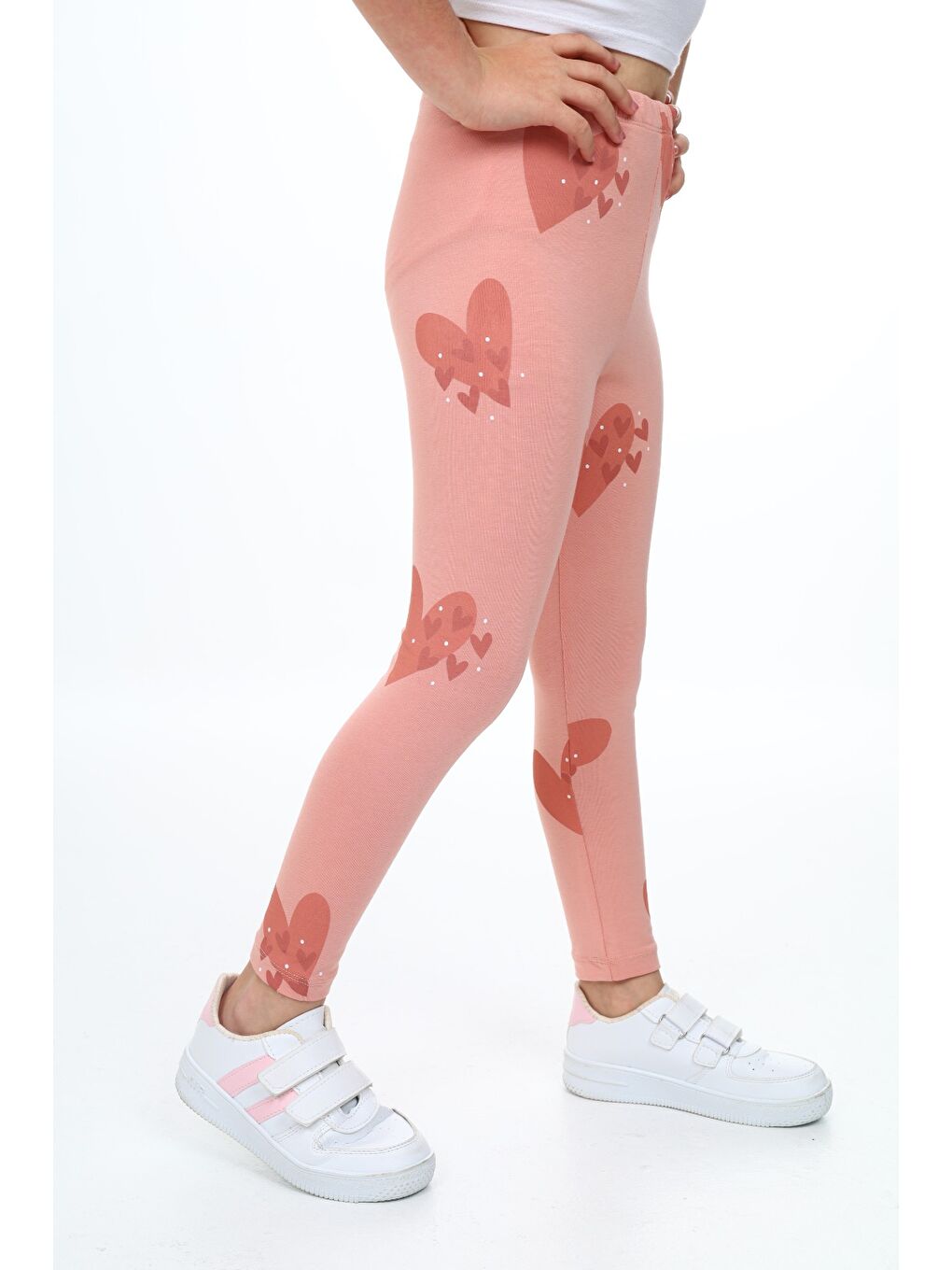 Mercan Kız Çocuk Baskılı Tayt-2