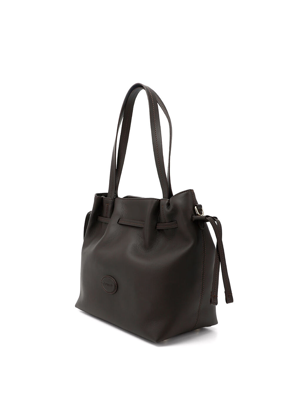 Kahverengi Kadın ÇİKOLATA KAHVE Hakiki Deri El ve Omuz Çantası-2