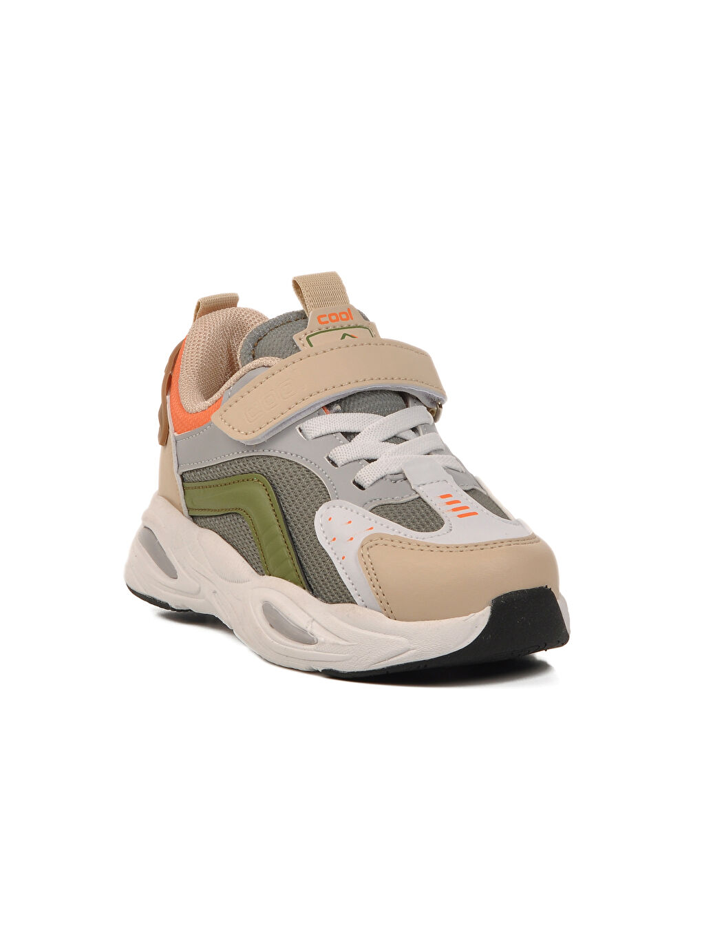 Haki Cırtlı Çocuk Spor Ayakkabı Evo P-2